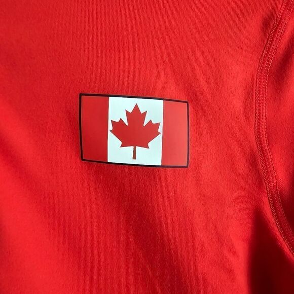 Nike Canada Pro Elite Running 1/2 Zip Lightweight Running Jacket Small S Red New - Picture 9 of 14